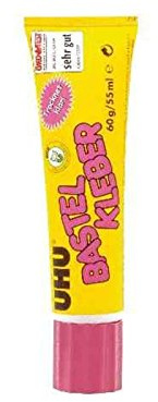 UHU und Bastelleim ohne Lösungsmittel 47735, Tube 90 g