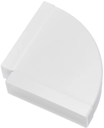 220x55mm Curva 90° Orizzontale - Raccordo/Connettore per Tubo Rettangolare - PVC