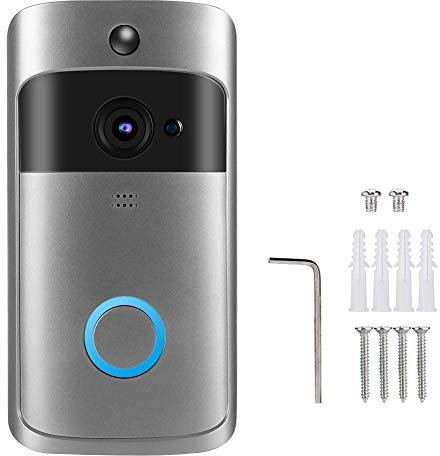 HONG Campanello video, citofono video HD Smart Wifi campanello senza fili sistema di accesso per citofono telecamera porta con comunicazione bidirezionale, conveniente