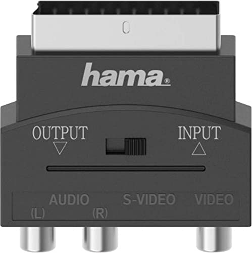 Hama S-Video/Cinch AV Adapter [1x S-Video-Buchse - 3X Cinch-Kupplung] Schwarz