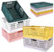 Cestas de Plástico Plegables, 5 Piezas Cajas de Almacenaje Apilables para Transporte, Hogar, Cocina, Aula, Dormitorio, Baño, Oficina (30.5 x 20.5 x 12.5 cm)