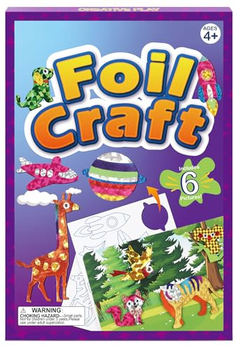 Mostof DIY Färben Aufkleber Kinder Bastelsets, Glitzer Transferfolie Handwerk Kits, Geschenke für Jungen Mädchen Alter 4-9