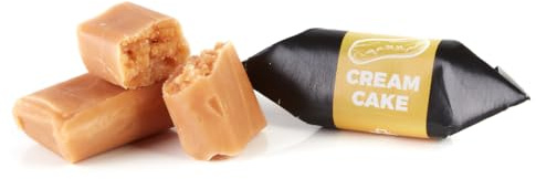 Caramelos Tradicionales - Sabor Tarta de Crema - Toffee Artesanales y Frescos - Dulces Mr Fudgesto - Caja de Caramelos 250g | Aromatizado, dulce especialidad, caja de dulces, adecuado para regalar