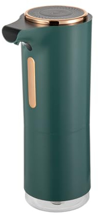 Automatisk tvåldispenser, 250 ml 1 200 mAh uppladdningsbart batteri, kökstvåldispenser, lämplig för badrum, kök, hotell (grön)