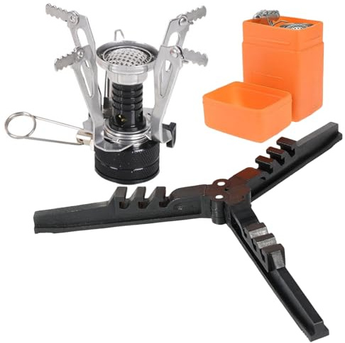 Camping Gas Stove, Windproof 3000W Burner with Piezo Ignition