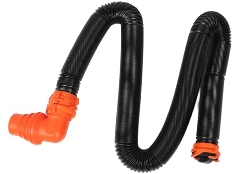 Kit D'extension de Tuyau D'égout RV Kit de Rallonge de Tuyau D'égout PP 90 ° Raccord Pivotant Kit de Tuyau de Vidange de Résistance à L'usure pour Camping-car Caravane (6M)