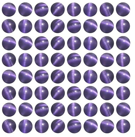 MJDCB 30 pezzi Perline di Pietra Occhio di Gatto Viola 12mm Perline di Cristallo Rotondo Sciolto per la Creazioni di Gioielli fai da te Bracciali Collana Accessori