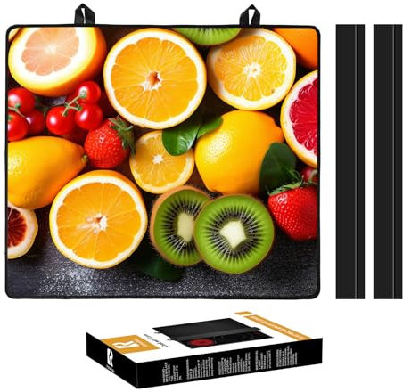 KitchenRaku Hob Cover 61x53cm, Electric Hob Covers, Ceramic Hob Covers, Induction Hob Covers, Glass Hob Covers, Hob Covers for Electric Cookers to Protect from Scratches (Pattern 29)
