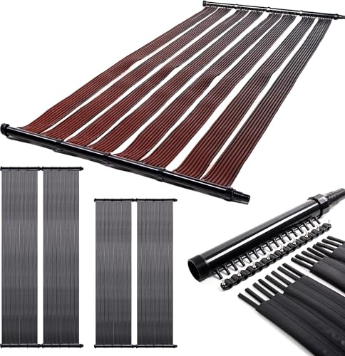 Steinkirch Poolheizung Solar Solarheizung Solarkollektor Solarmatte Solarabsorber Warmwasser Heizung Schwimmnadheizung 600cm x 140cm ohne Bypass