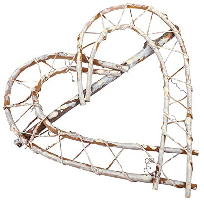 IMIKEYA Elegante Herz Form Kranz Rattan Hängen Ornament Festliche Dekoration Für Home