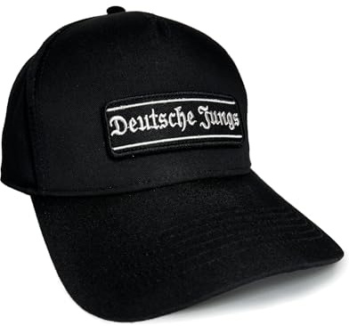 No Face No Name Deutsche Jungs Basecap in schwarz mit Anhänger