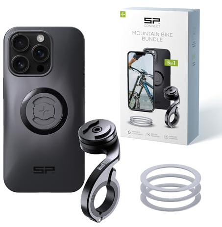 SP CONNECT Mountain Bike Bundle |SPC+| kompatibel mit iPhone 16 Pro | Handyhalter für Mountainbike| Mountainbike MTB Handy Halterung Gadget