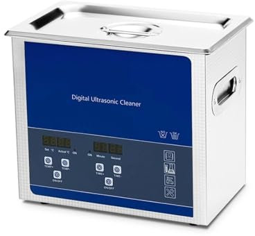 MZZYG MáQuina Limpiadora UltrasóNica Limpiador Ultrasónico Industrial Equipo Sónico Metal DPF Piezas De Motor Desengrasante De Aceite Máquina De Limpieza por Ultrasonido Tanque De Baño(3.2L)