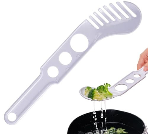 Spaghettisked - rundade gaffeltänder spagettimätverktyg | värmebeständigt pasta portionskontroll verktyg | Spagettimätarsked för restauranger, hotell