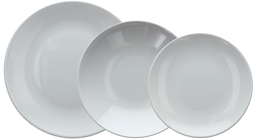 Tognana Natural Love, Servicio de platos 18 piezas para 6 personas, Stoneware, Gris