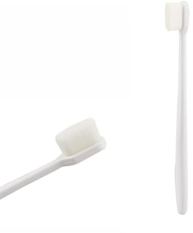 BenjiPower - La Brosse à Dents Polissante Pro, Blanche, Design Ergonomique
