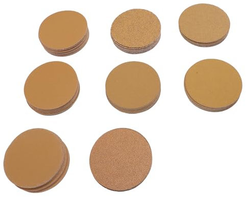 40 to 800 Grit Sandpaper Drill Sanding Attachment, 3 Inch Sanding Disc 100Pcs, Wet Dry Sandpaper Discs for Random Orbital Sanders Alumina Sand Paper for Wood, Metal