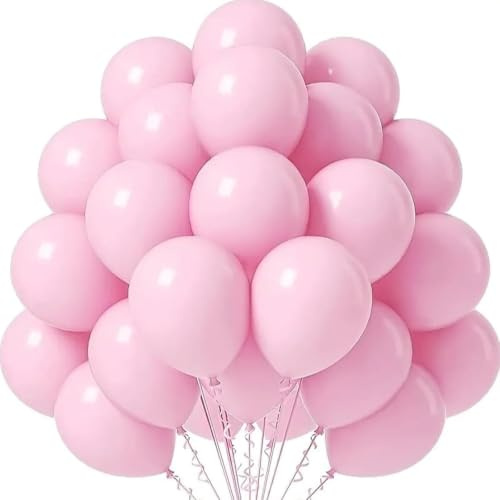 Tourima 20 Luftballons Rosa, 10 Zoll Pastellballons für Hochzeit und Party | 20 pastellrosa Latexballons für Hochzeit, Geburtstag und Babyparty; 25 cm groß, vielseitig mit Luft oder Helium befüllbar.