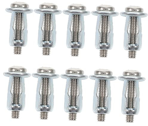 Holibanna 10 Pezzi Di Tasselli Ad Con Viti Kit Di Fissaggio Dadi Bulloni Riparazione Piatta Tasselli Per Porte Cave Tasselli In Alluminio Per Porte Cave Pareti Cave