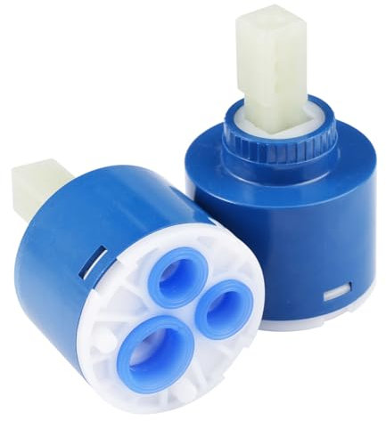 2 piezas Cartucho Grifo Monomando de 40 mm,Cartucho de Repuesto de Cerámica,Cartucho para Grifo Mezclador, Grifo Monomando de Cartucho para Grifos de Baño, Grifos de Cocina, Grifos de Lavabo