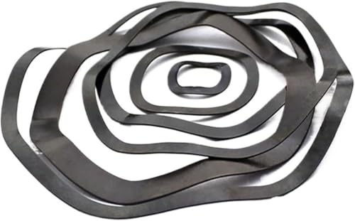 Vågbricka, vågfjäderbricka, Fjäderstål 65Mn vågtoppsbricka vågpackning vågformad fjäderbricka M40-m120(M50 X 60 X 0.5(5PCS))