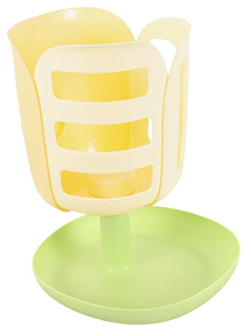 Toddmomy Support pour Lapins et Chinchillas Mangeoire Suspendue Forme de Tulipe Bac de Rangement pour Petit Animal
