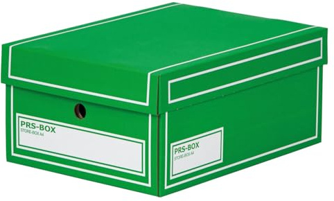 PRS Store-Box A4, Aufbewahrungsbox, Archivbehälter, blau, (Ident zur PRESSEL Store-Box) 10 Stück/Packung (Grün)
