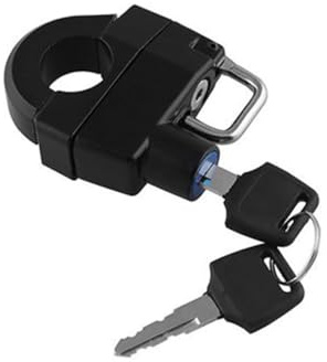 GANAZONO Antivol à Clé pour Casque De Moto Compatible Guidon Antivol Portable Noir