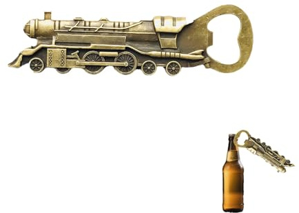 Tyatiyzn Décapsuleur de Train, Décapsuleur de Locomotive à Vapeur, Cadeaux de Chemin de Fer,pour les Amateurs de Trains, Cadeau pour la Fête Des Pères, Cadeaux D'anniversaire