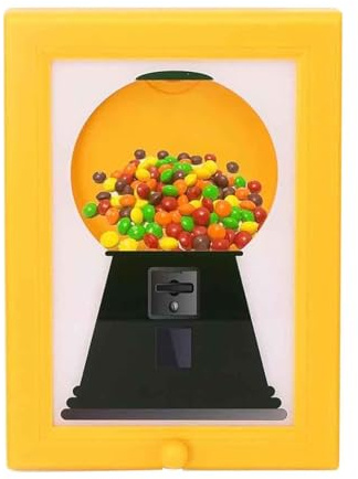 Candy Dispenser Frame, Bilderrahmen Für Süßigkeitenspender, Wandmontage Bonbons Spender Für Süßigkeiten Schokolade Kaugummi Shop Hunde- Und Katzenleckerlis Kaugummi Haushaltswaren Küchenbedarf