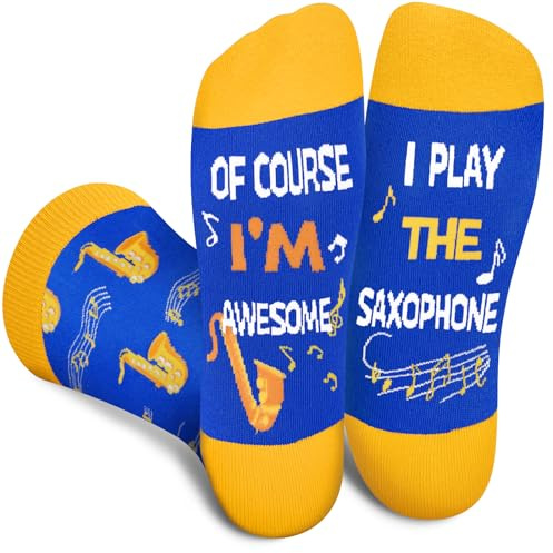AGRIMONY Chaussettes saxophone pour homme et femme