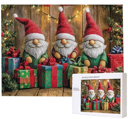 Puzzle 1000 Teile Erwachsene Weihnachts Dwarf, Impossible Klassische Jigsaw Puzzles 75 x 50cm, Geschicklichkeitsspiel für die ganze Familie, Puzzle farbenfrohes Legespiel Home Dekoration Geschenk k773