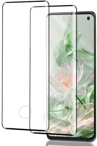 ICESPRING für Panzerglas für Samsung Galaxy S10 Plus Schutzfolie, 2 Stück Fingerabdruck-ID Panzerfolie für Samsung S10+ Folie, 9H Härte Schutzglas für Galaxy S10 Plus Panzer Schutz Glas