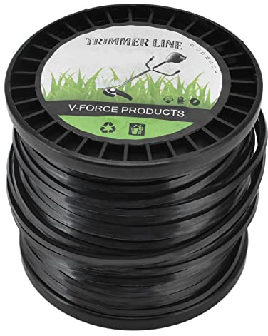 YYALYYON Nylon Trimmer-tråd, diameter 3,3 mm, design med lågt brus, för gräsklippare och trimmer, slitstark tråd med hög skäreffektivitet (50 m)