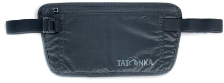 Tatonka Bauchtasche Skin Document Belt - Flache Hüfttasche mit großem Reißverschluss-Fach - Zum versteckten Tragen unter der Kleidung