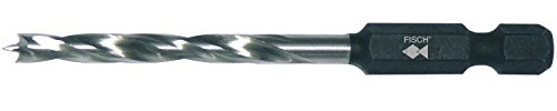 FISCH Holzspiralbohrer mit 1/4 Zoll Bit Aufnahme Bohrer 3 mm, 013BE0300