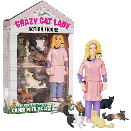 Accoutrements Crazy Cat Lady Action Figure Multicolored, 8