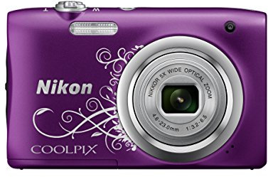 Nikon Coolpix A100 Kamera violett ornament