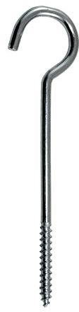 SN-TEC Schraubhaken/Deckenhaken lange Ausführung gebogen 120mm verzinkt (10 Stück)