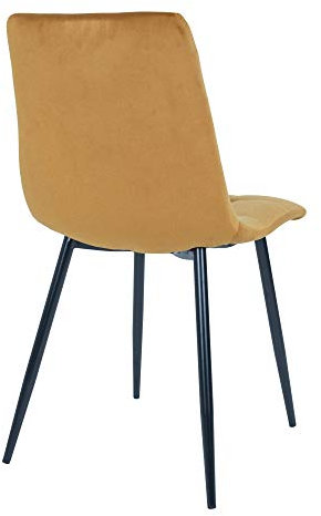 PKline 2X Esszimmerstuhl Midde Curry gelb Küche Stuhl Set Stühle Sessel Polsterstuhl