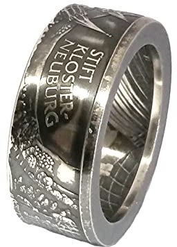 Münzring Österreich 10 Euro 2008 Stift Kloster-Neuburg Silber 925er Größe 56 bis 74