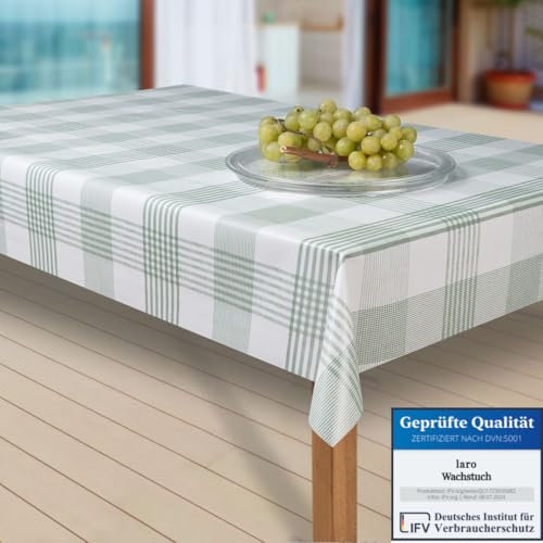 laro Wachstuch-Tischdecke Abwaschbar Garten-Tischdecke Wachstischdecke PVC Plastik-Tischdecken Eckig Meterware Wasserabweisend Abwischbar |23|, Größe:130x200 cm