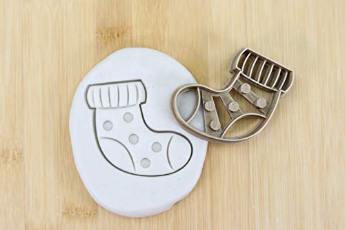 Cookie Cutter Fondant Keksstempel/Ausstechform Keksausstecher Plätzchen Baby Shower baby Socken ca. 8cm