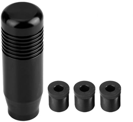 Yosoo Aluminiumlegierung Auto Schaltknauf Schaltknauf 8,5 cm Schwarz Rot (Schwarz) JDM Schaltknauf Rot