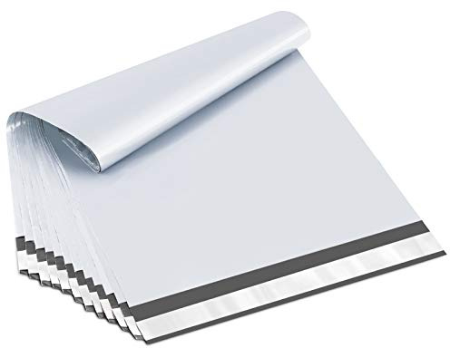 UCGOU 14.5x19 Poly Mailers White Shipping Bags Self-Sealing Waterproof and Tear-Proof 50 Pack