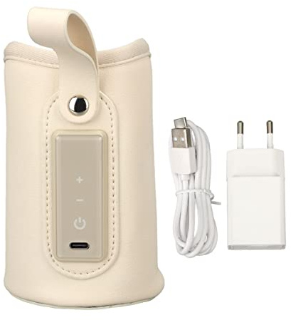Babyflaschenwärmer Mit LCD-Display Einstellbare Temperatur Tragbarer USB-Flaschenwärmer Für Babynahrung Und Getränke