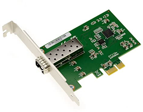 KALEA-INFORMATIQUE Carte contrôleur PCIe x1 réseau Fibre 1G Gigabit LAN Ethernet SFP LC avec Chipset Intel WG I210AS