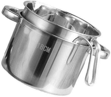 DECHOUS Pentola Per Sciogliere Il Cioccolato Il Formaggio E Il Burro 1 Set Per Bagnomaria Utensile Da Cucina in Acciaio Inox Facile Da Pulire