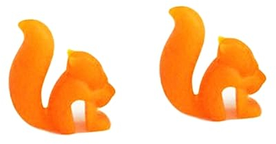 OUNONA Sets Tea Bag Holder Squirrel Design Silicone Tea Bag Organizer Large Single Cup Serving for Expansion Pcs