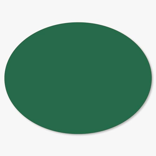 PresentFill® Geschenkboden Dekoplatten - Smaragd Grün - 10 Stück - S- oval 200 x 150 mm - 100% Recyclingkarton - Made in Germany